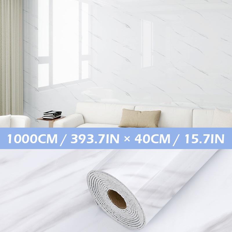 

Имитация Плитки Мраморная Наклейка Самоклеящаяся ПВХ Декоративная Водонепроницаемая Имитация Стеновой панели Алюминиевая Пластиковая Панель Наклейки на Стену 40cm x 10m