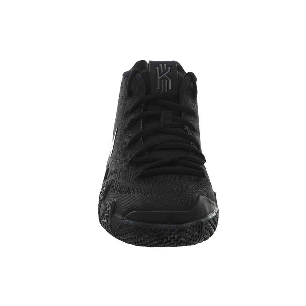 Nike Kyrie 4 'Triple Black' Kyrie 4 Slip Resistant Cushioning Mid top Performance Basketball Shoes Black Teenagers AA2897-008