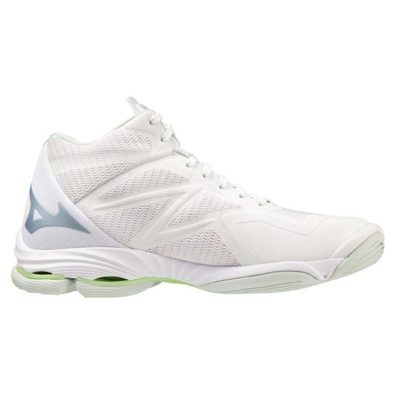 Mizuno Wave Lightning Z7 Scarpe da Allenamento Comode Versatili Resistenti Traspiranti Mid-Top Unisex Scarpe da Allenamento Bianco V1GC225037