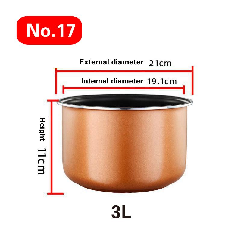 1.2L-4L Mini Household Car Electric Rice Cooker Liner Rice Cooker Cooking Electric Rice Cooker Liner Universal