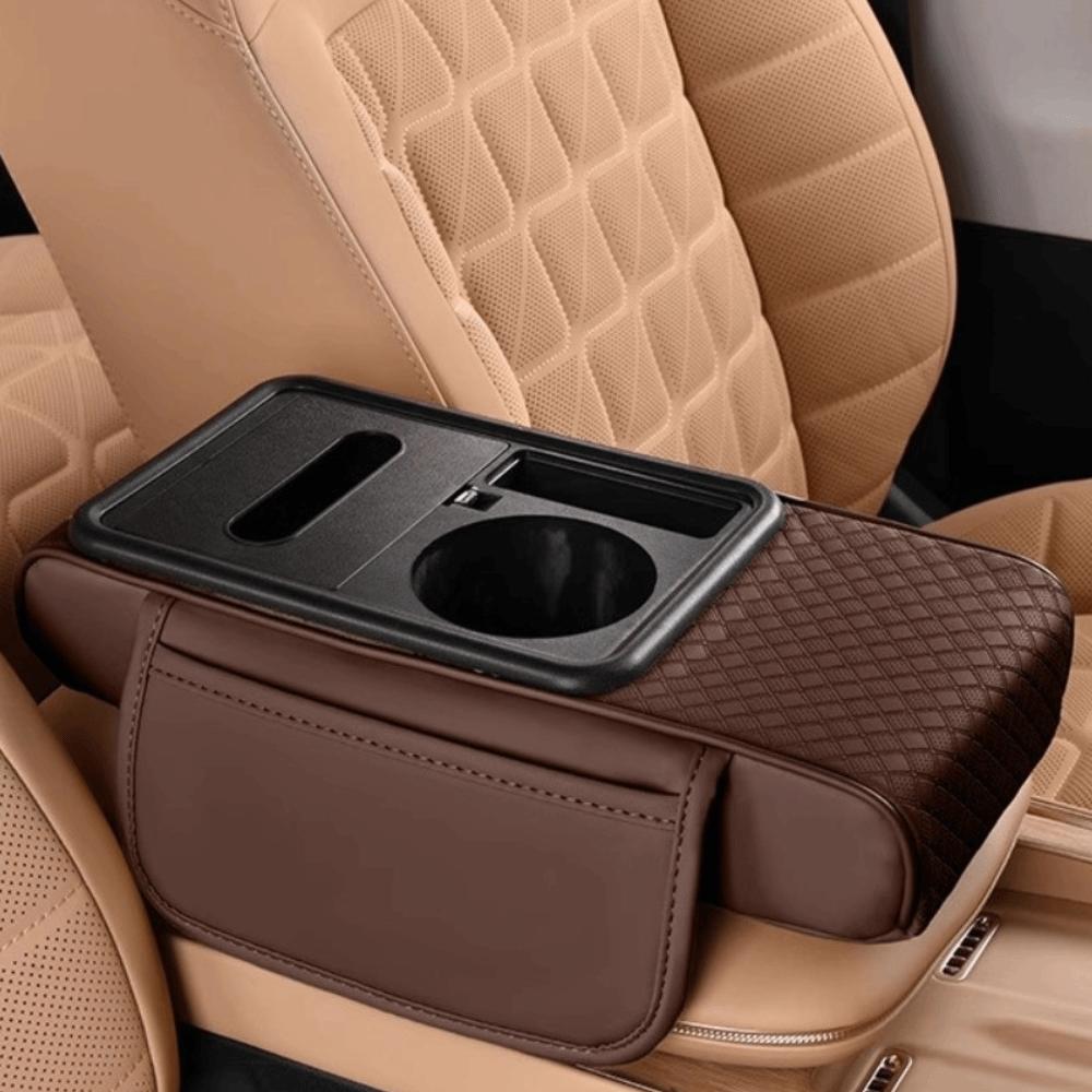 Premium Cushion Car Armrest Storage Box Large-Capacity Organizer Vehicle Organization