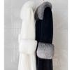 Women's Faux Fox Collar Long Velvet Mink Coat Women's Mink Fur Coat Casual Warmth