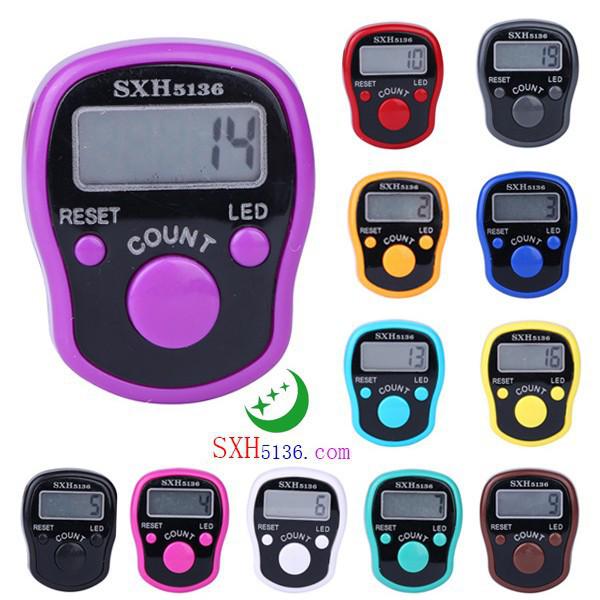 1040 LED Finger Ring Electronic Night Light Counter with Card Packaging