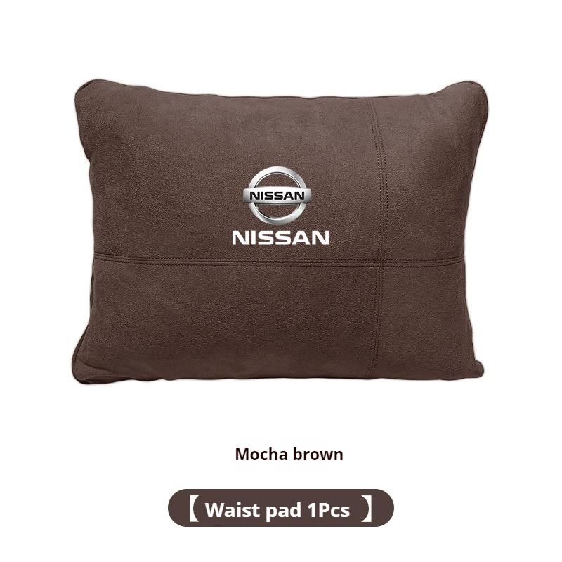 Car Headrest Lumbar Rest Cushion Neck Support Neck Pillow For Nissan X-Trail Qashqai Sentra Serena Tiida Teana Juke Leaf Micra