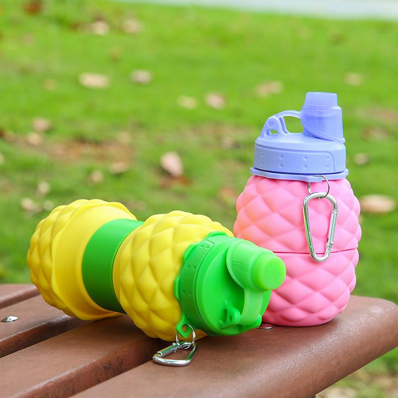 Outdoor Sports Trip Kettle Folding Silica Gel Cup Edible Silicon Water Cup Creative Retractable