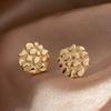 Pendientes Dorados Geométricos Irregulares Retro Elegantes Aleación Comodidad Y Joyería Versátil Para Mujeres Hombres Regalo