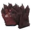 1 Pair Fluffy Werewolf Paws Mitten Fingerless Gorilla Gloves Halloween Wolf Gloves  Costumes