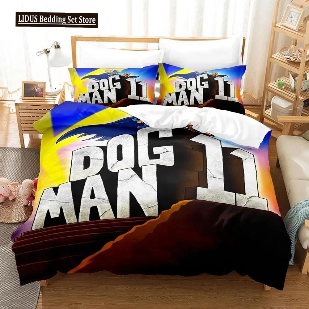 3D Print Cartoon Dog Man Bedding Set Boys Girls Twin Queen Size Duvet Cover Pillowcase Bed Boys Adult Fashion Home Textileextile