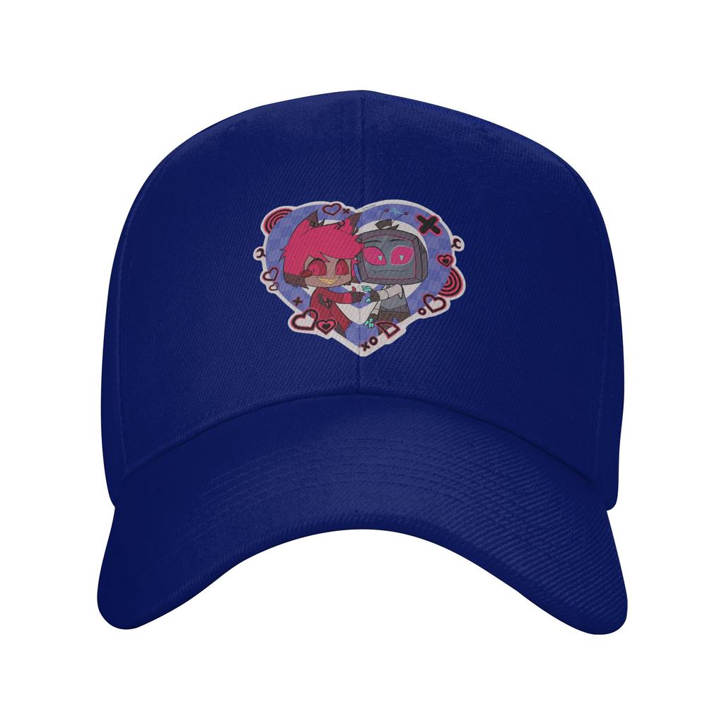 Valentines Alastor and Vox radiostatic Baseball Caps Unisex Sport Sun Caps Hats Adjustable Polyester Fishing Hat Summer Hat