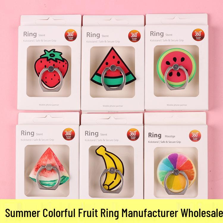 Lemon Cartoon Fruit Phone Stand and Ring Holder