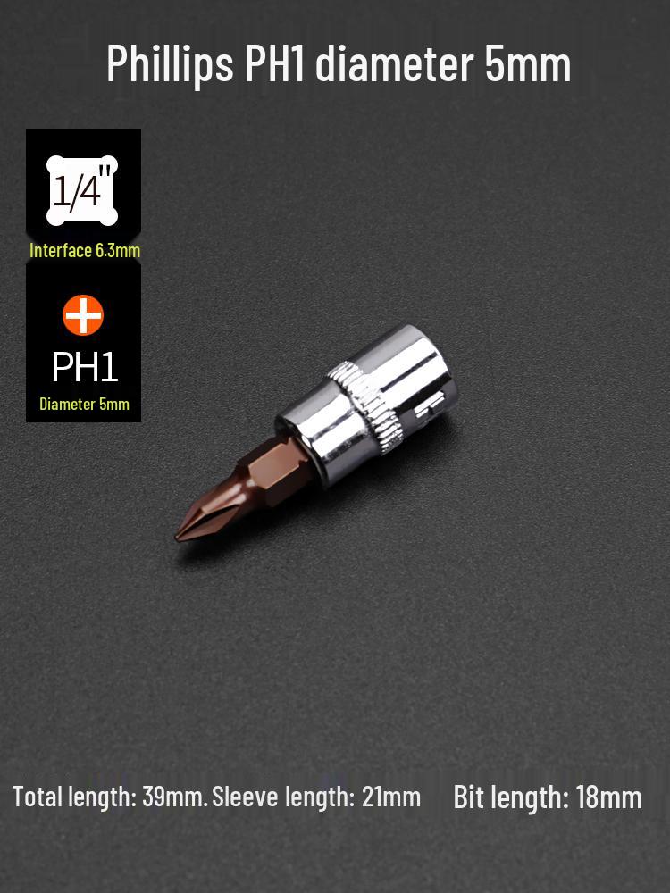 Compact Hex Torx Socket & Phillips Screwdriver Set, T30 Flower Bit