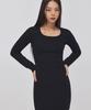 Top Girl Round Square Neck Mini Dress_T326Ds501