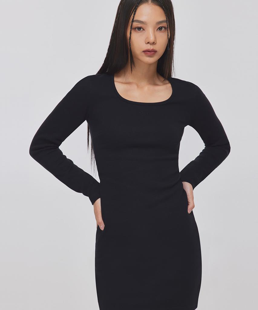Top Girl Round Square Neck Mini Dress_T326Ds501