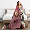 Warme Decke Kinder Reise Terrifier Bettwäsche Überwürfe Horrorfilm Flanell Tagesdecke für Couch Stuhl Sofa Bett Druck Sofa Bettbezug