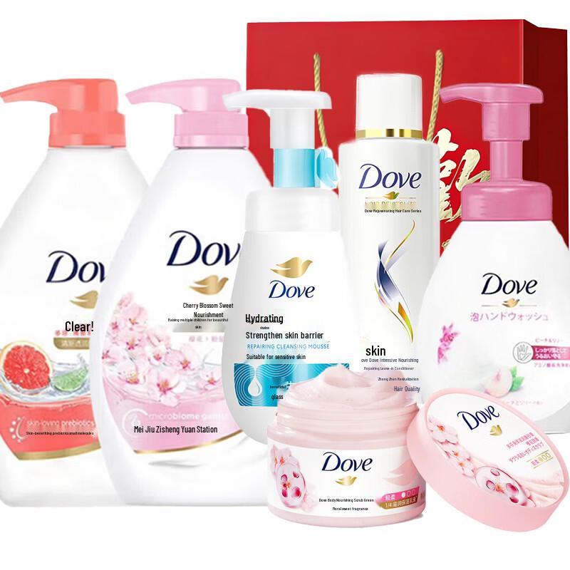 Подарочный набор Dove с ароматом и увлажнением для ванны и тела