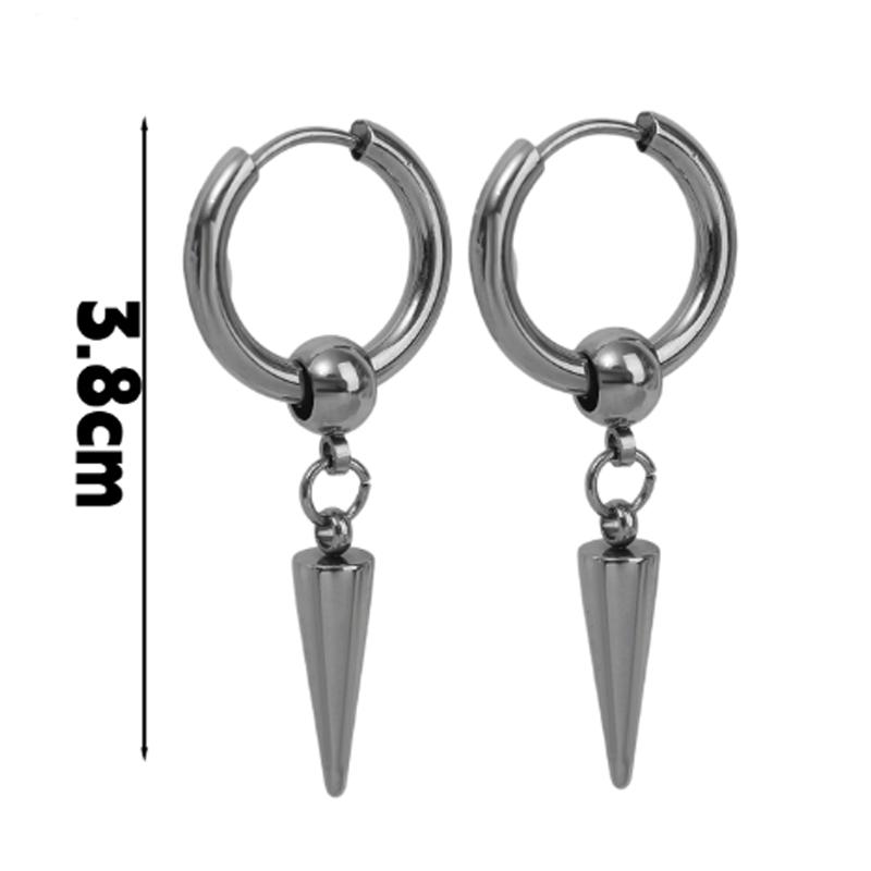 Женские Мужские Хип-Хоп Рок Цепь Подвеска Серьга Панк Готика Темный Стиль Металлические Серьги-Капли