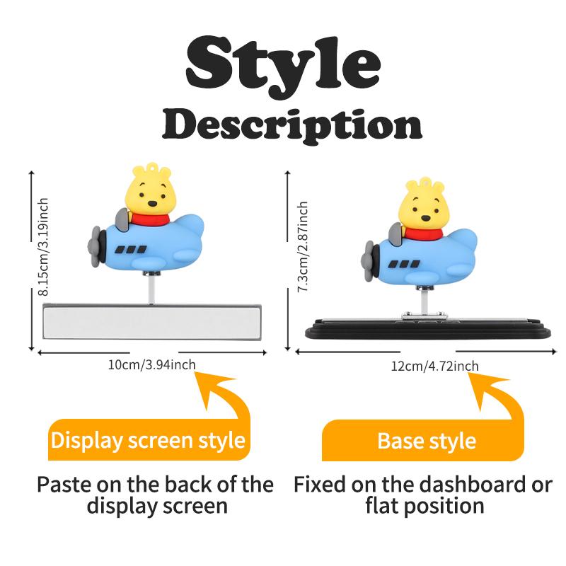 Central Control Screen Car Ornament Skateboard Bear Sliding Bear Creative Car Cartoon Interior Decoration Universal