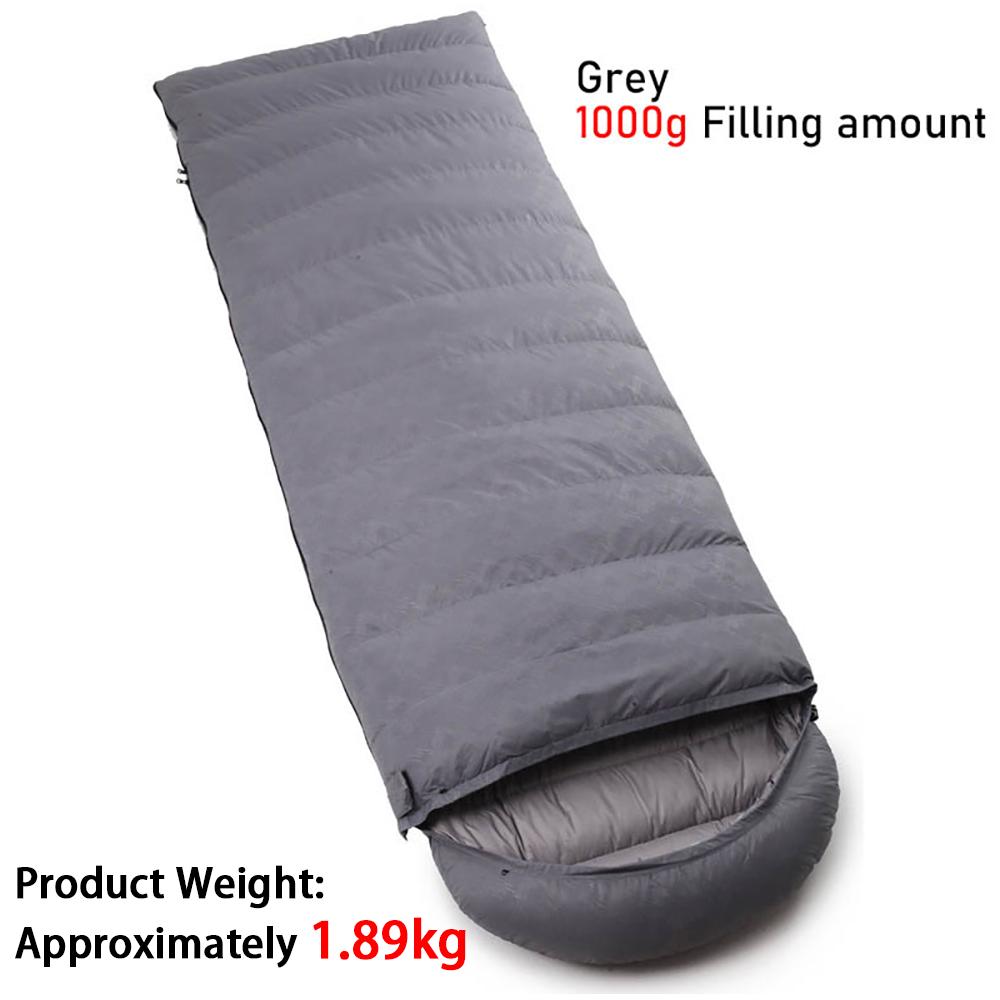 Outdoor Down Sleeping Bag 210cm * 80cm Single Person Thick and Warm Camping Sleeping Bag Can Be Spliced Sleeping Bag