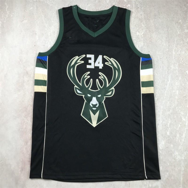 Mens Basketball Jersey Giannis Antetokounmpo Milwaukee Bucks 34 Fan Wear Sportswear Practice Game Training