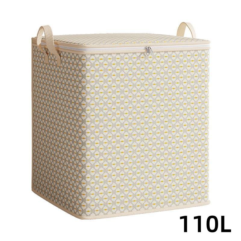 Extra Large Fabric Storage Bin for Blankets Bed Linens Clothes and Underwear Portable and Lightweight with Zippers and Handles Easy To Carry