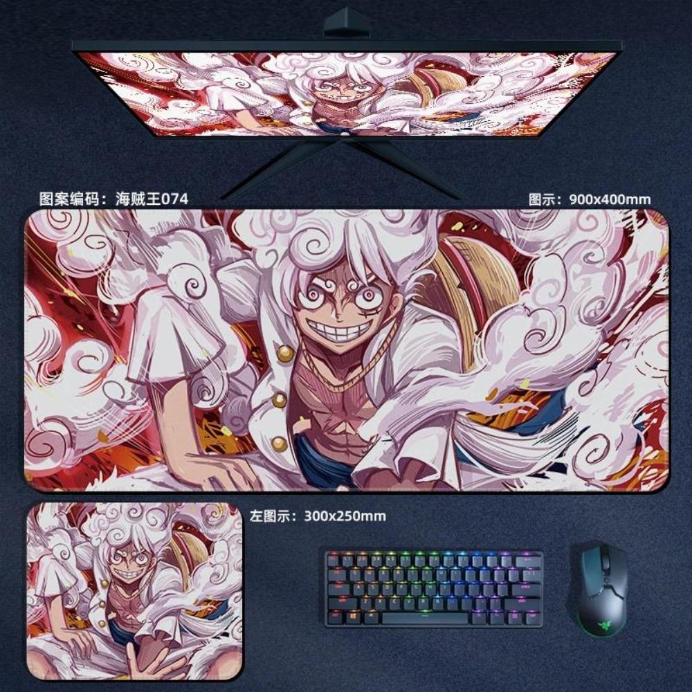Nautical King Animation Periphery Cute ONE PIECE Leather Mouse Pad Boys Oversized Small E-sports Game Office Computer Keyboard Pad Notebook Table Mat