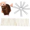 20 Peças Cabelo Ondulado Grampo de Cabelo em Forma de U Presilha de Salão Grampo de Cabelo