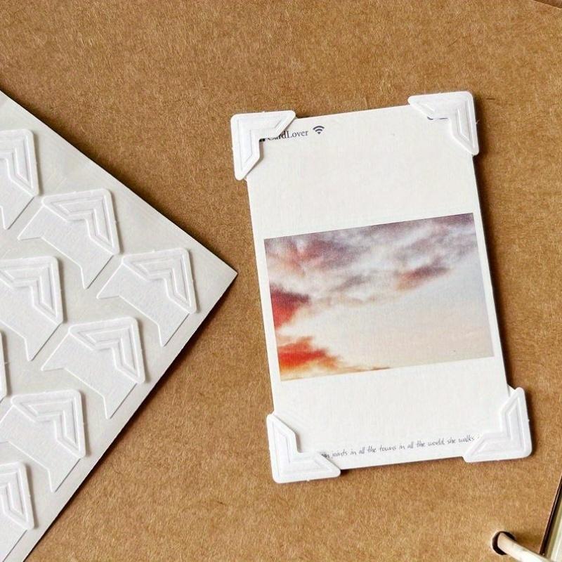 24pcs/sheet Self-adhesive Album Corner Sticker DIY scrapbook accessories, multi-color optional, memory preservation and production