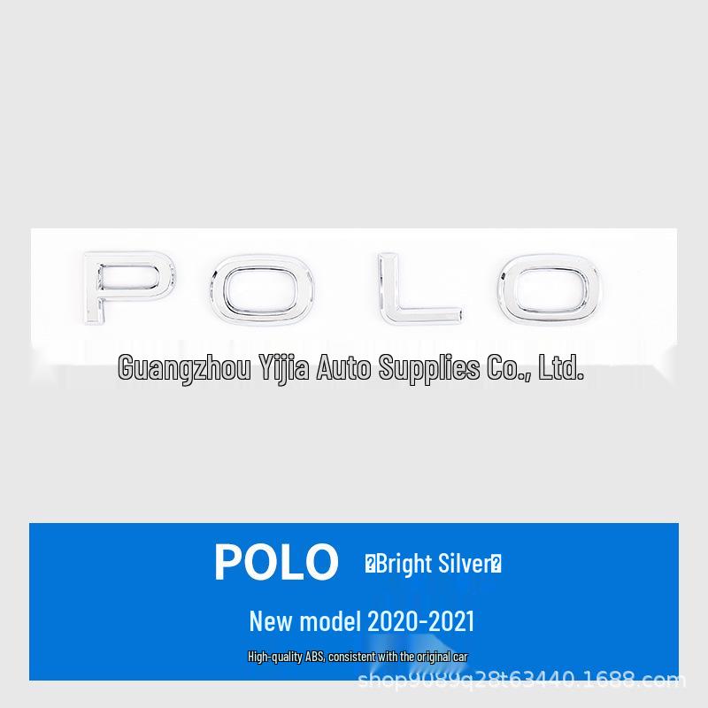 English Rear Trunk Sticker for New and Old Volkswagen POLO Models