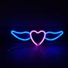 Flying Heart Neon Light Wings Design Kreativ form USB/batteridrevet neonskilt LED-lampe Festdekorasjon