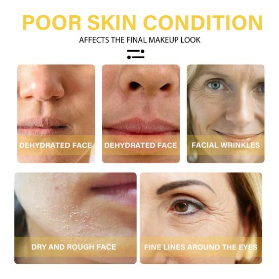 50g/Box Face Cream Non-Irritating Fast Absorption No Alcohol Effective Multifunctional Moisturizing Gentle 24K Golden Frost Oil Control Cream for Girl