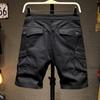 Summer Thin Multi Bag Trendy Brand Workwear Shorts For Men'S Casual Five Quarter Pants Loose Plus Size