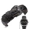 Для Panerai PAM441 448 312 Браслет високоякісний Ремінець зі справжньої коров'ячої шкіри ретро квіткова текстура Товстий ремінець для годинника 22 24 мм 26 мм