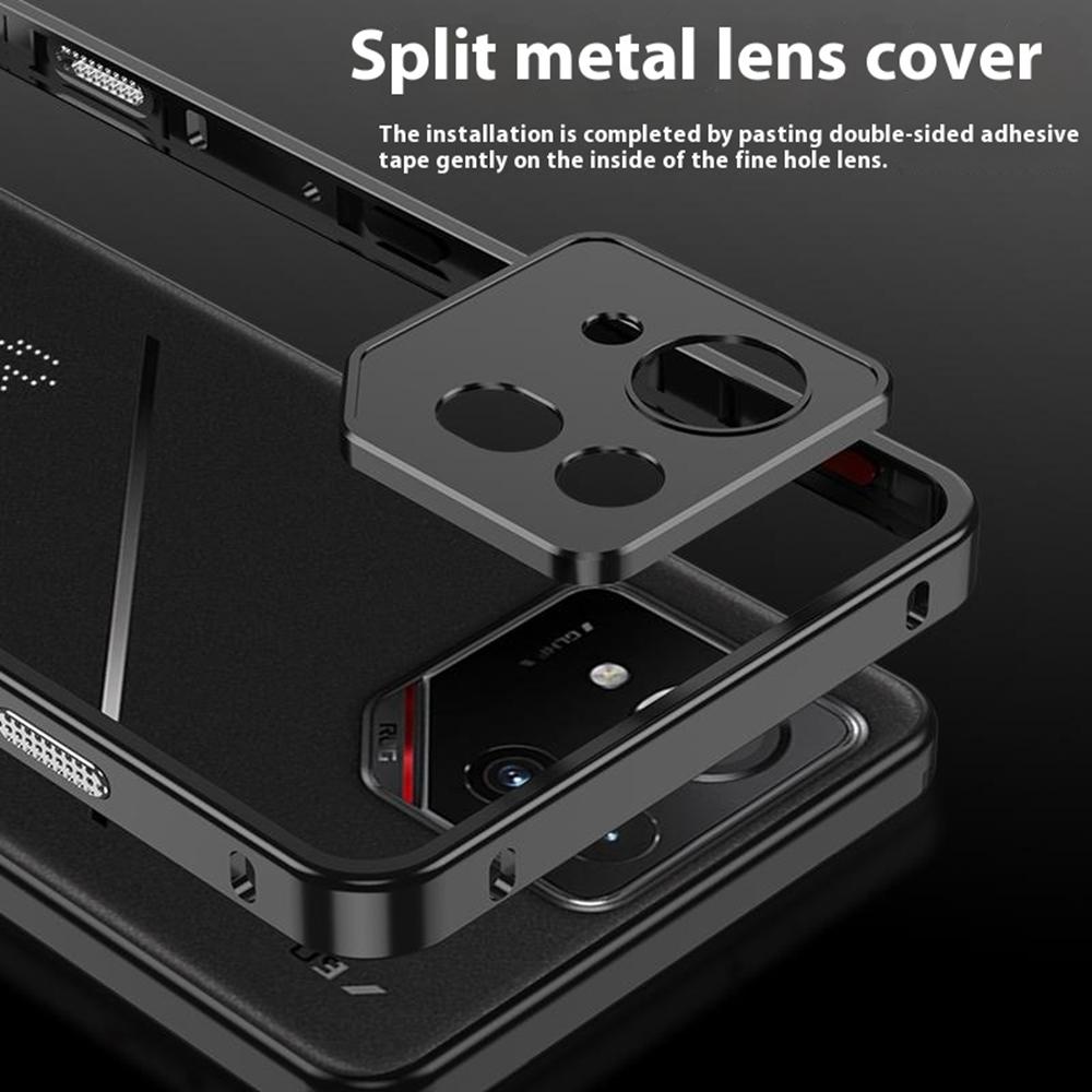 Pro Asus ROG Phone 9 Pro 5G/Phone 9 5G Nárazníky Kovový Rám Kryt pro Odvod Tepla s Ochranným Sklem Objektivu Fotoaparátu