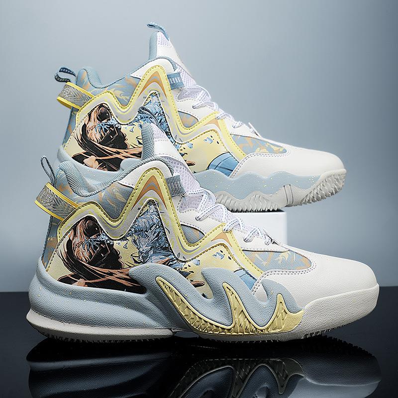 

Практичные баскетбольные кроссовки для мальчиков, учеников средней школы, детей старшего возраста, для занятий спортом на открытом воздухе на цементном покрытии, беговые кроссовки, мужские кроссовки из сетки, студенческие кроссовки 45