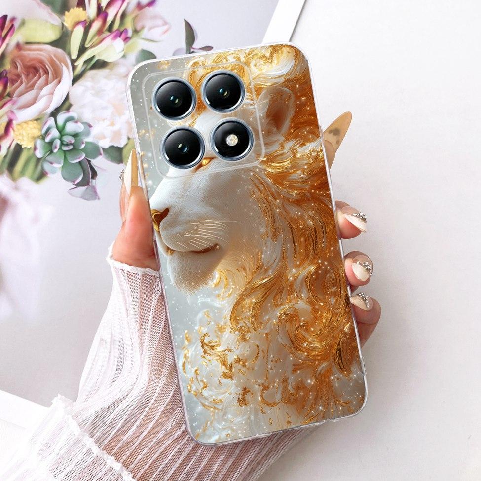 Transparent Casing For Xiaomi 14T Pro Case Cute Cat Luxury Fashion Butterfly Funny Cool Painted Cover 2407FPN8EG