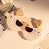 Soft Breathable Fabric Eye Mask Breathable Light Blocking Eye Cover Cat Ear Eye Mask  Noon Break