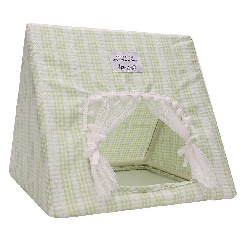 

Палатка-укрытие для кроликов и морских свинок Old Du - Бездонное гнездо для трансграничной торговли L Triangle Light Green [36x30x36cm]