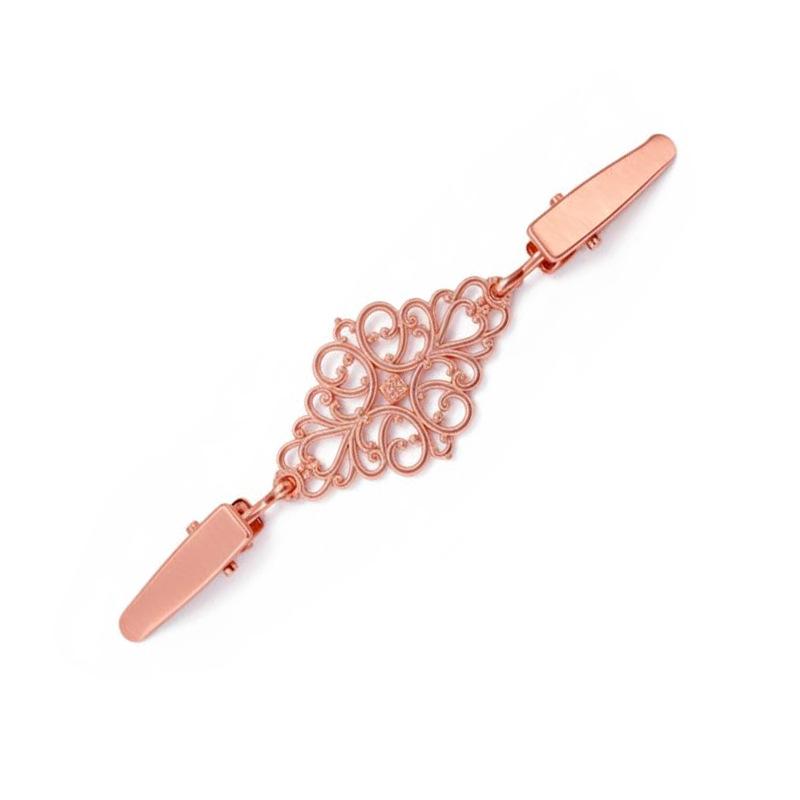 Retro Damski Szal Szalik Klips Broszka - Stylowy Zapinacz do Swetra Zapobiegający Odsłanianiu