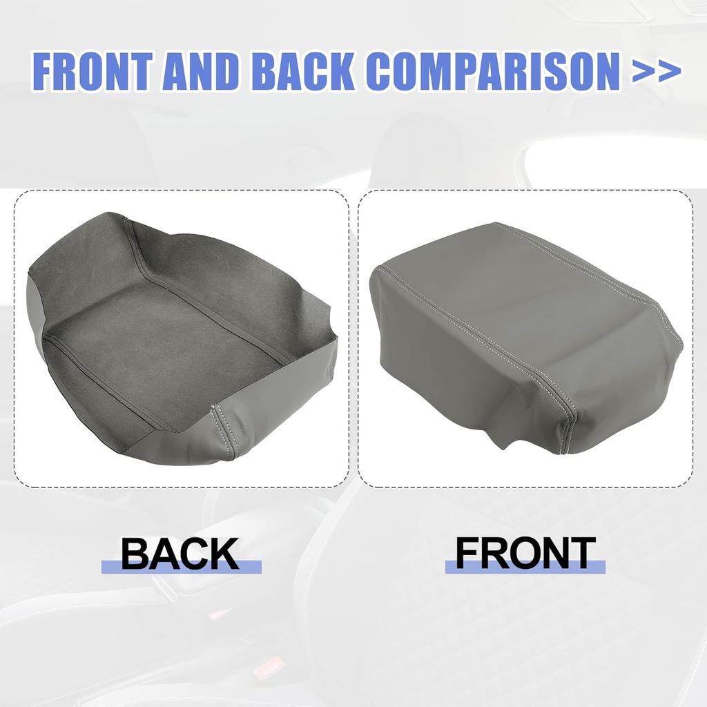 Unifizz Auto Mittelkonsolenabdeckung Armlehnen-Sitzkasten-Abdeckung Schutzhülle Ersatz Mikrofaserleder für Toyota Avalon 2005 2006 2007 2008 2009 2010 2011