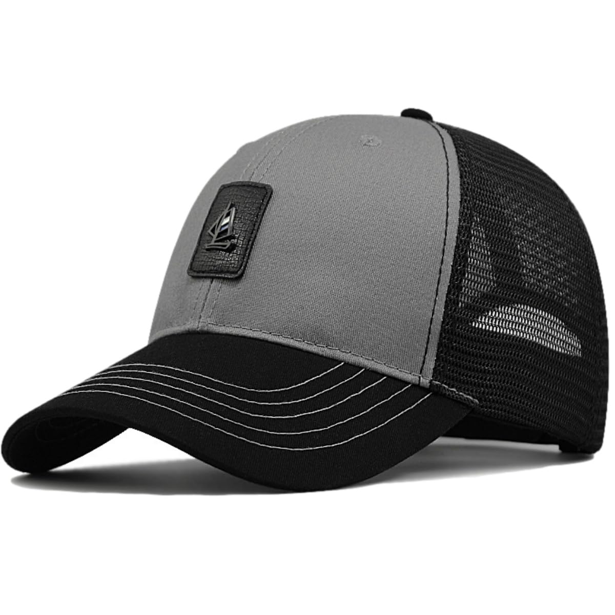 

Lopis Deep Extra Long Sun Adjustable Size Men s Cap, Large, 60-68cm, Mesh, Brim, Protection, Stylish, (Gray/Mesh)