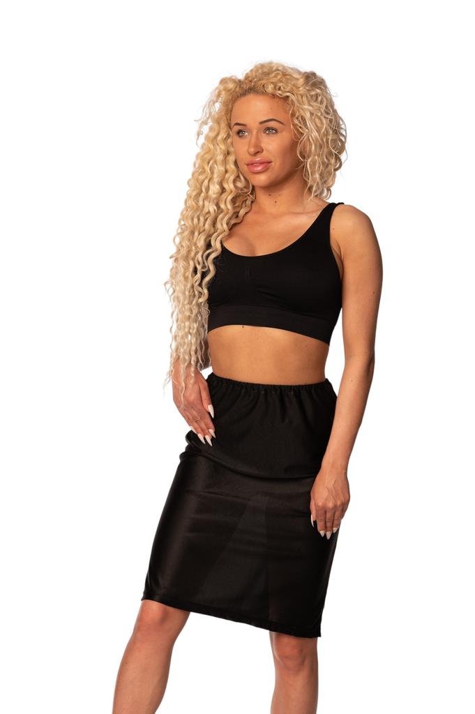 Black Half-Slip Petticoat Under Skirt Dress Knee-Length Skirt 3XL