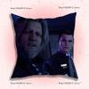 Popular Game Hank and Connor Pillow Covers Cartoon Sofa Decorative Home Double-sided Printing Short Plush Cute Cushion Cover