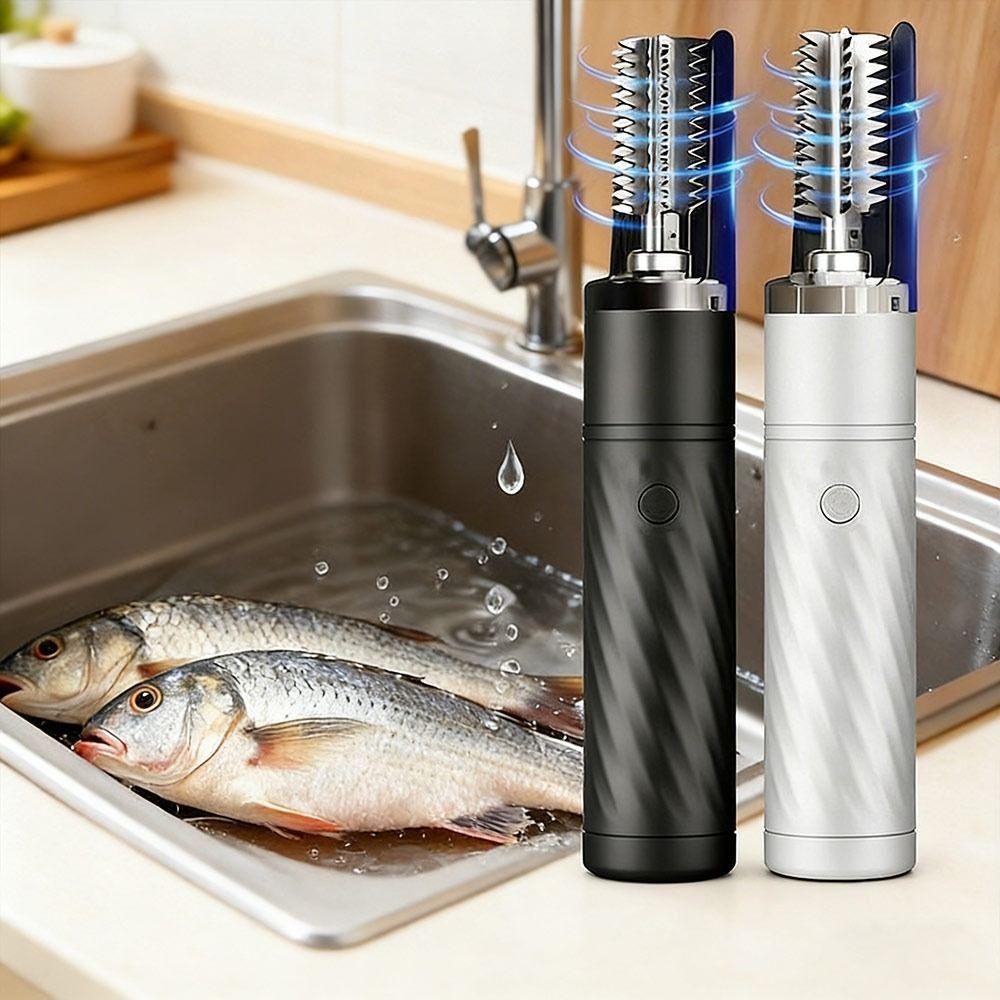 Rechargeable Fish Scale Scraper Anti-Splash Rotating Fish Scale Cleaning Tool Fish Scale Grater
