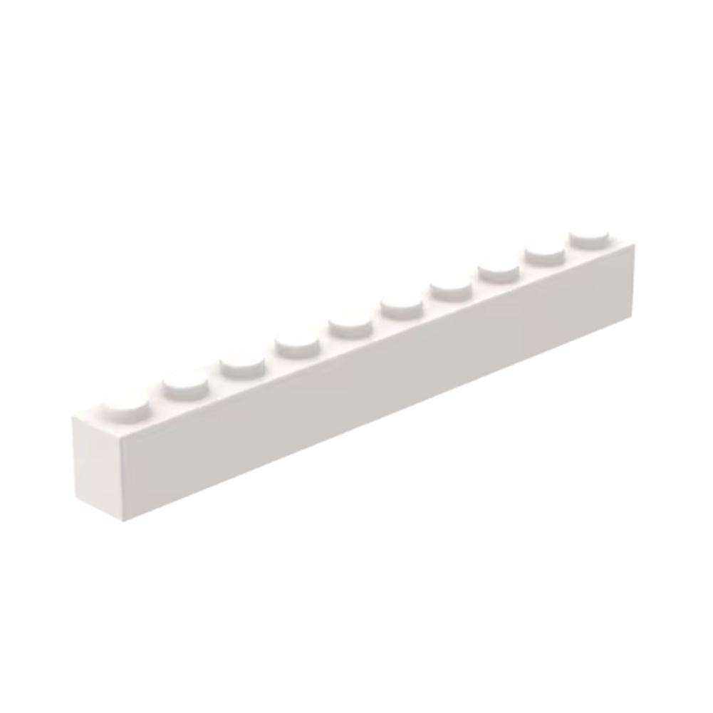 

10PCS Thick 1x10 DIY Building Blocks Graphic Bricks Basic Bricks Sci-fi Creative Creation Compatible Brands 6111