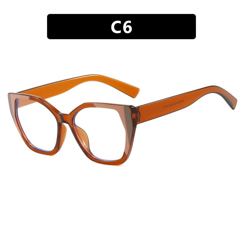 Women's Glasses, Fashionable Cat-eye Large-frame Glasses.