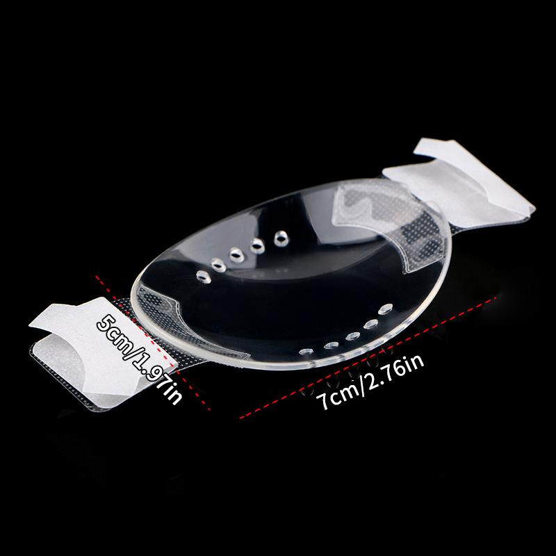 Self-Adhesive Clear Plastic Eye Shield with 10 Holes for Eye Care Post-Ophthalmic Surgery Collision Avoidance Protective Eyeware