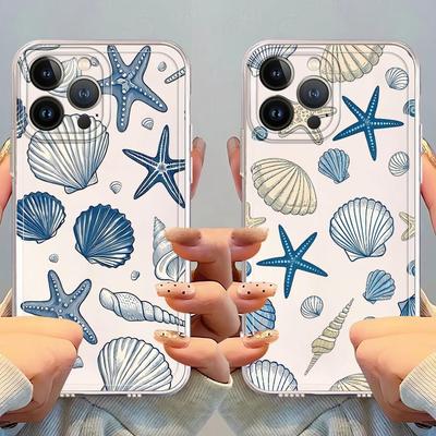 Shell Starfish Case for iPhone 17 Pro Max XR 12 Mini 13 Pro 14 Plus XS Max Air 11 16 7 8 15 Soft Phone Cover
