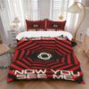 3pcs Now You See Me Bedding Set, Soft Polyester Duvet Cover and Pillowcases Machine Washable Seasons All Suitable 83
