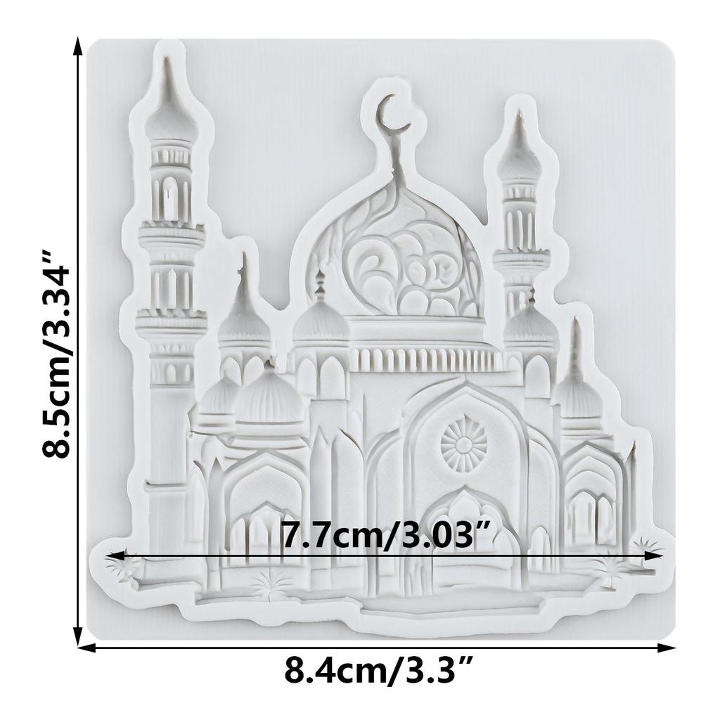 Castle Silicone Molds Princess Castle Fondant Mold Cake Decorating Tools Cupcake Topper Candy Chocolate Gumpaste Mold