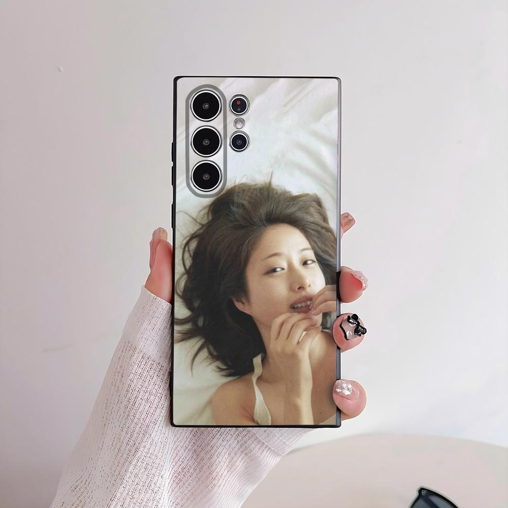 

Japan Ishihara Satomi Phone Case For Samsung Galaxy S25 S24 S22 S23 Ultra S21 S20 Plus 5G Frosted Non-Slip Full Cover Soft Case samsung S23